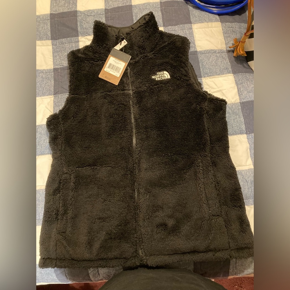 The North Face Women's Large Insulated Reversible Sherpa Vest Black